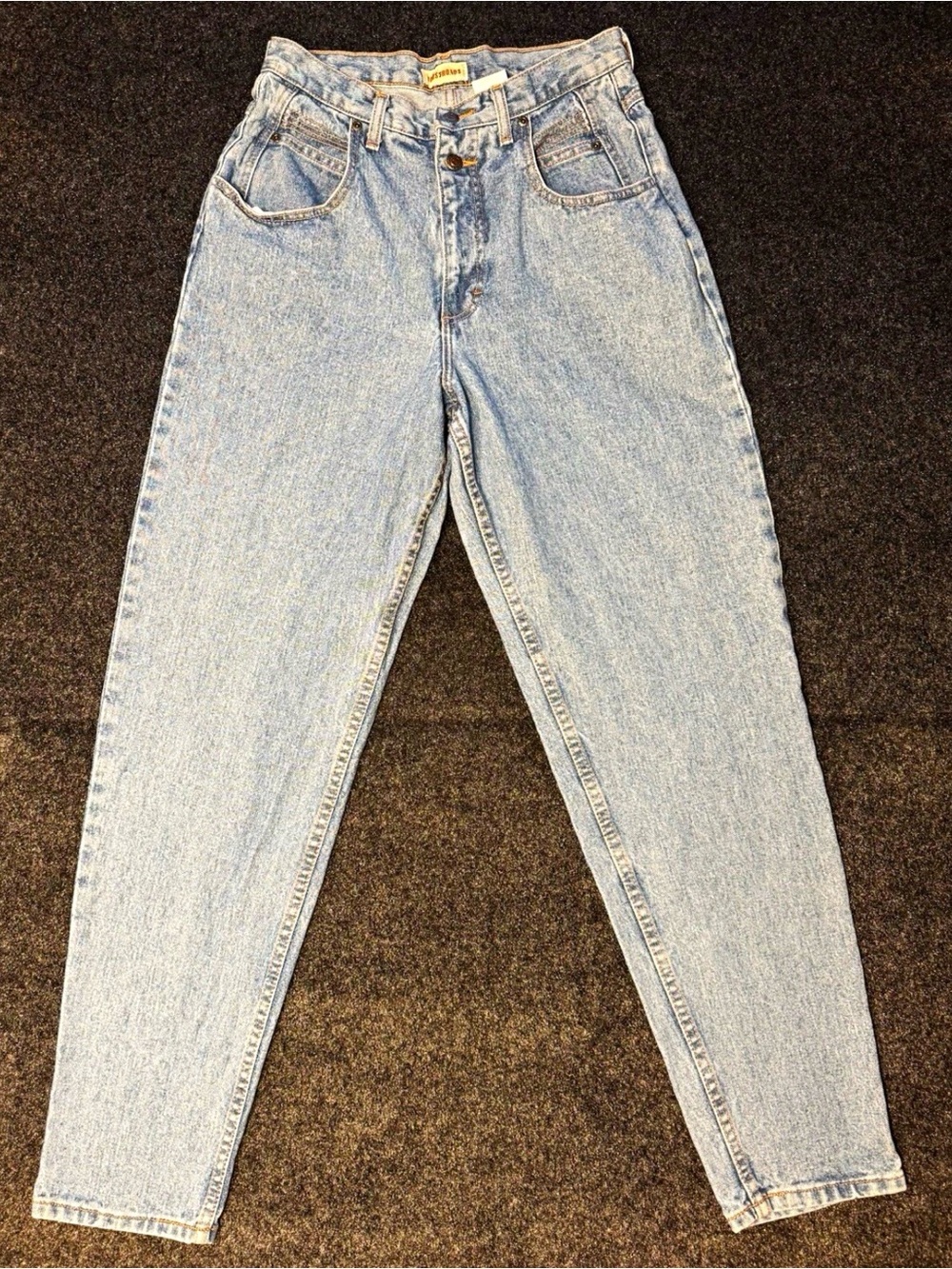 Vintage Crossroads Jeans Size 14 High Rise Mom Jeans Light Wash Tapered